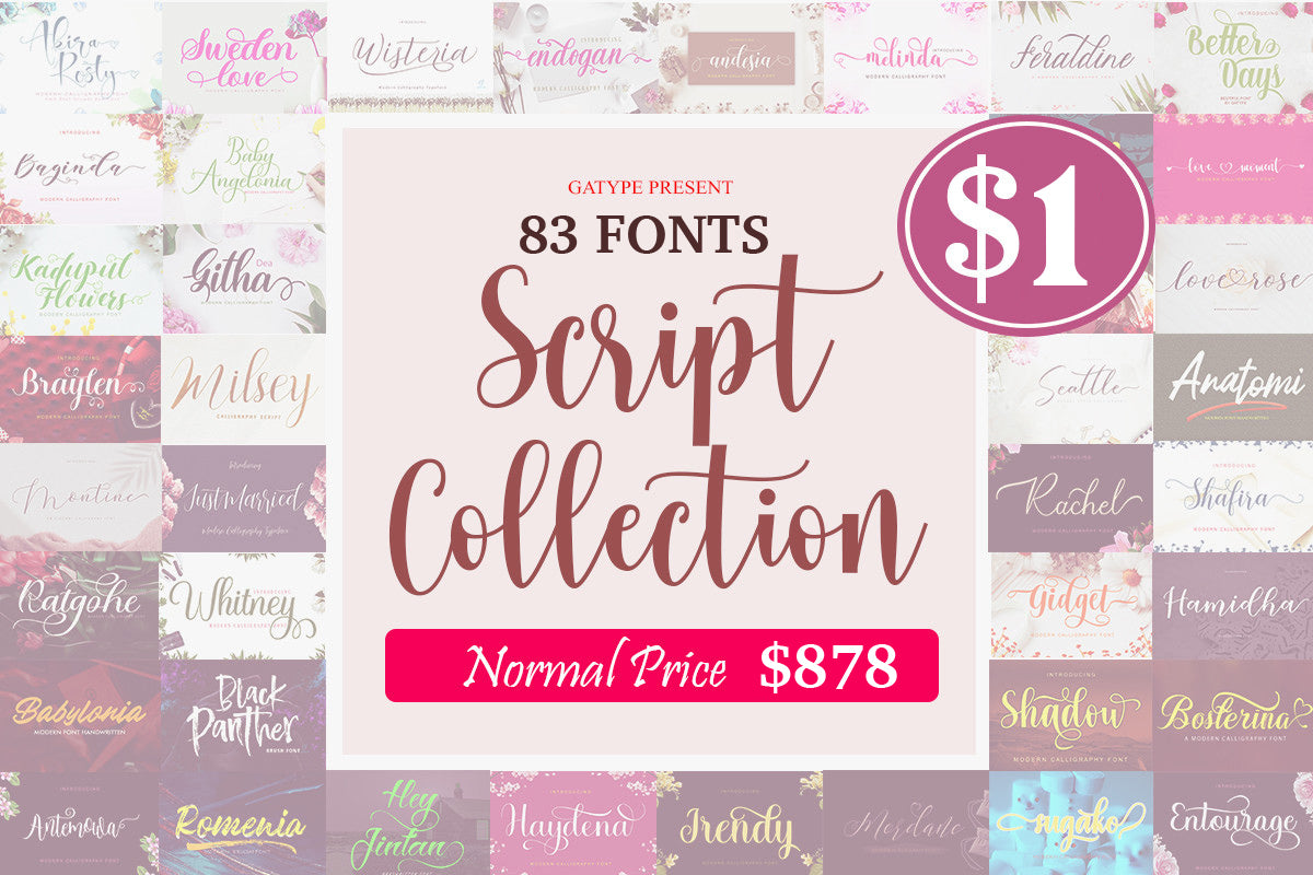 83 Premium Fonts Bundle