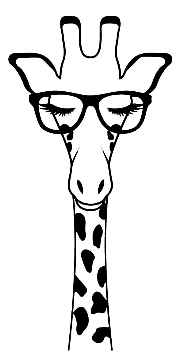 Giraffe Svg File - Funny Giraffe Cut File - Giraffe Clipart - Animals Svg