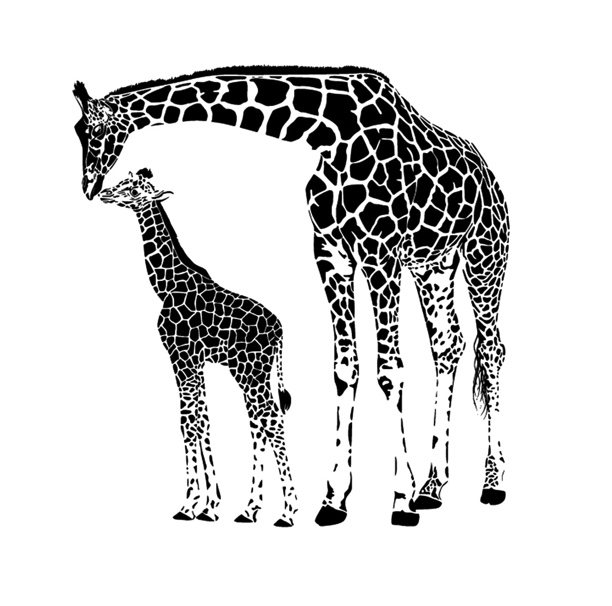 Giraffes Svg File - Giraffe Cut File - Animals Svg - Safari Animals Svg