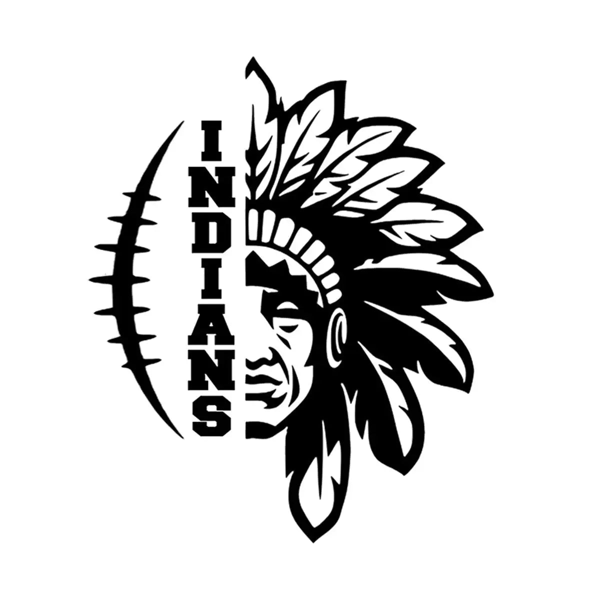 Indians Svg File - Football Svg - Football Clipart - Indians Football Team