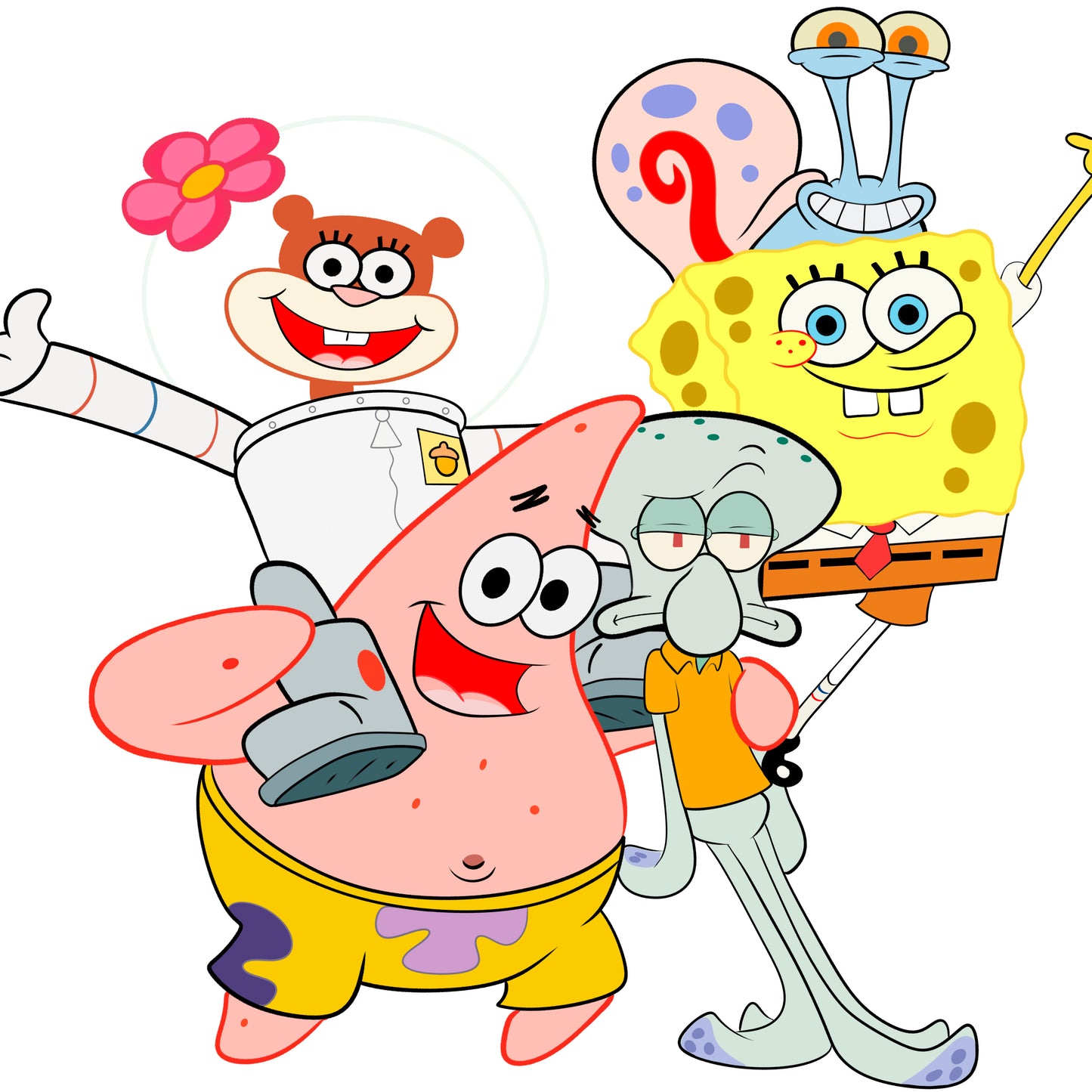 SpongeBob SquarePants PNG - Gary's JPG File - Animation Sublimation - Animation Sticker - Squidward's Printable Graphic - Patrick's Design - Animation Charachters Without Background