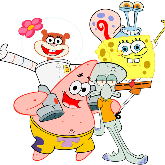 SpongeBob SquarePants PNG - Gary's JPG File - Animation Sublimation - Animation Sticker - Squidward's Printable Graphic - Patrick's Design - Animation Charachters Without Background