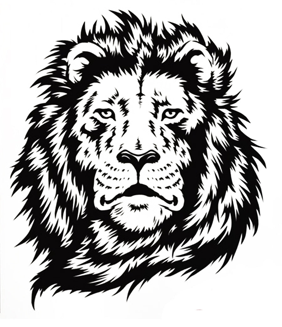 Lion Svg - Lion Head Clipart - Lion Stencil - Animals Svg