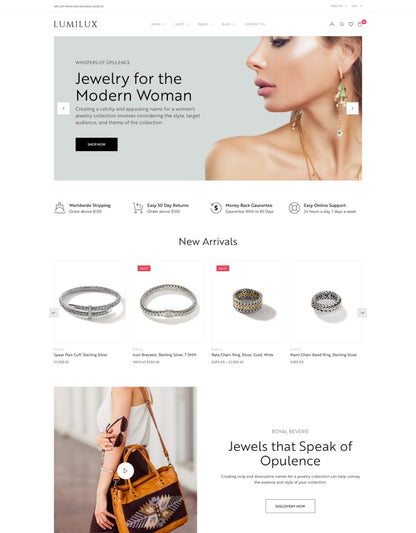 Lumilux - Jewelry and Accessories WooCommerce Them