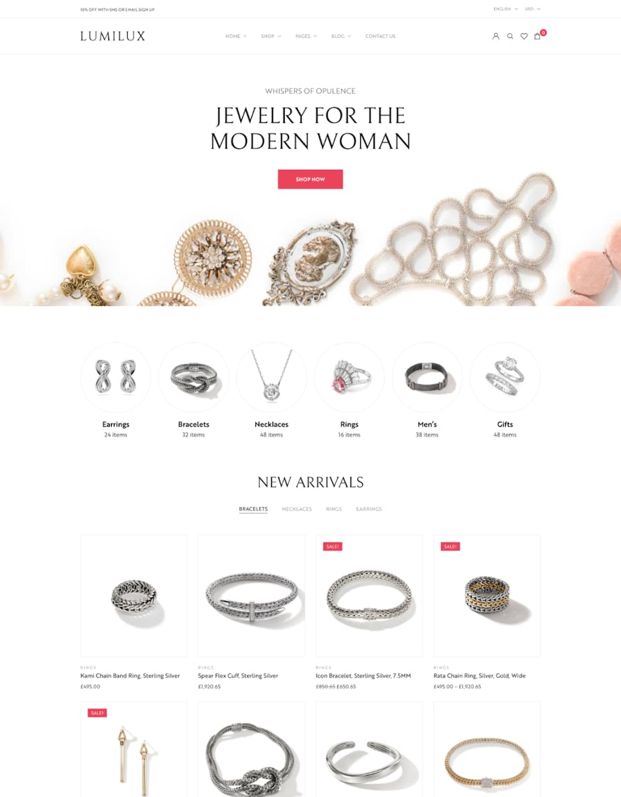 Lumilux - Jewelry and Accessories WooCommerce Them