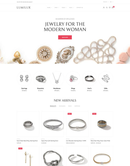 Lumilux - Jewelry and Accessories WooCommerce Them