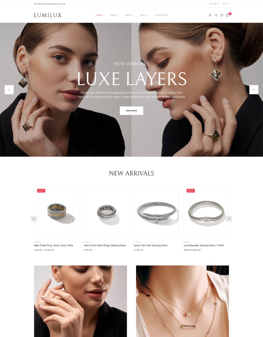 Lumilux - Jewelry and Accessories WooCommerce Them