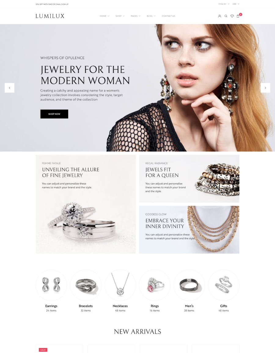 Lumilux - Jewelry and Accessories WooCommerce Them