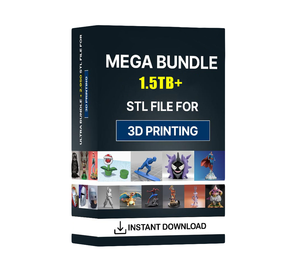 1.5 TB+ MEGA STL BUNDLE - STL Miniatures Bundle - Instant Download | STL Bundle, 3D Printing, 3D Print