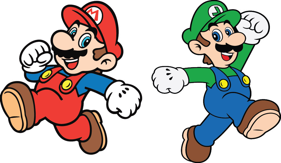 Mario & Luigi SVG | Mario And Luigi SVG | Mario Svg | Luigi Svg ...