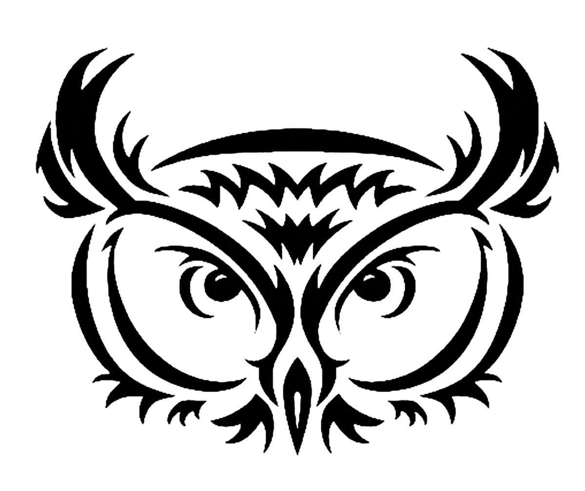  Owl Svg File - Owl Clipart - Owl Tattoo Design - Bird Svg