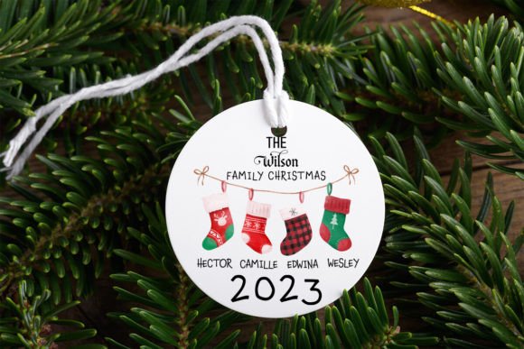 Personalized Family Christmas Ornament