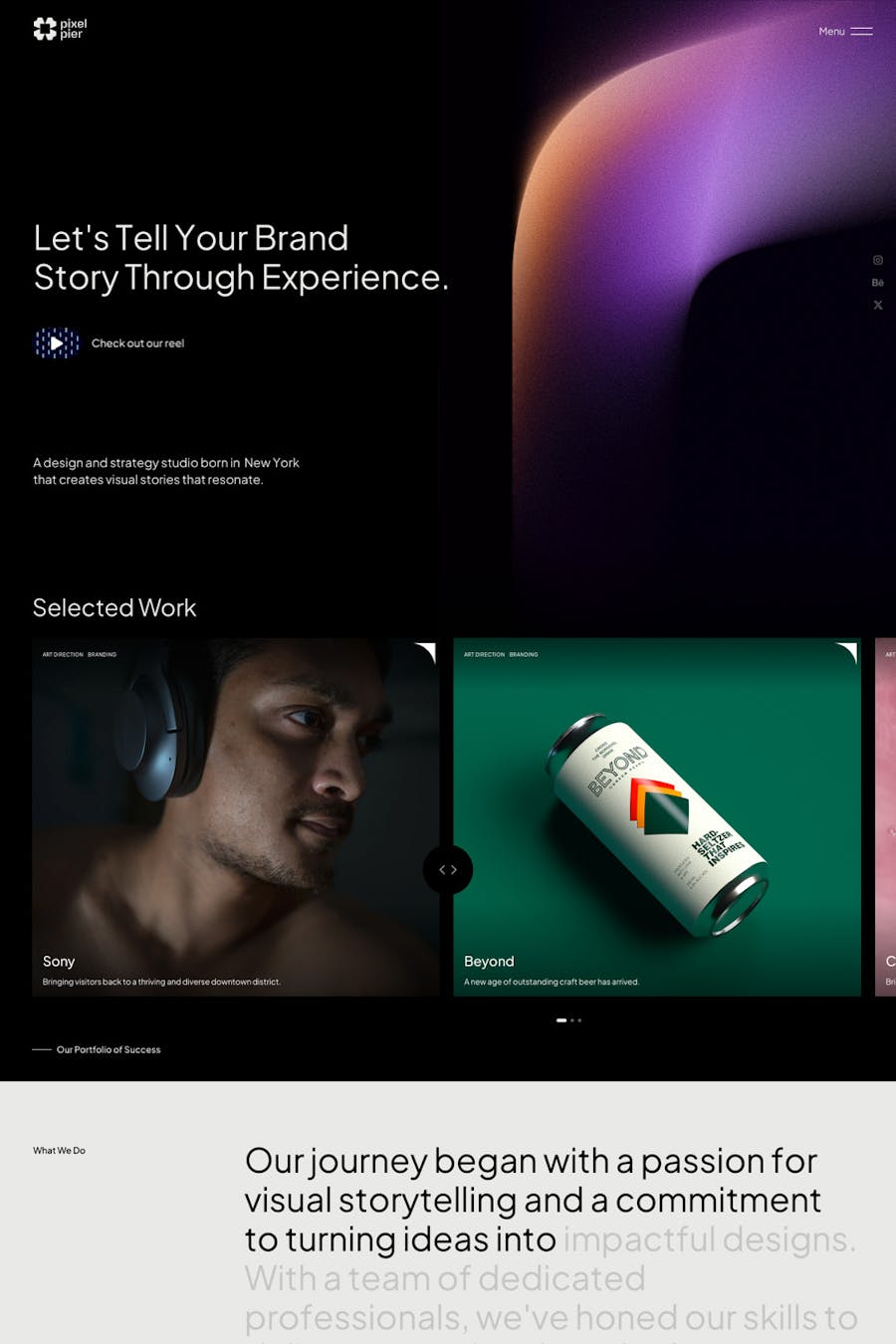 Pixelpiernyc - Creative Agency Portfolio Freelance