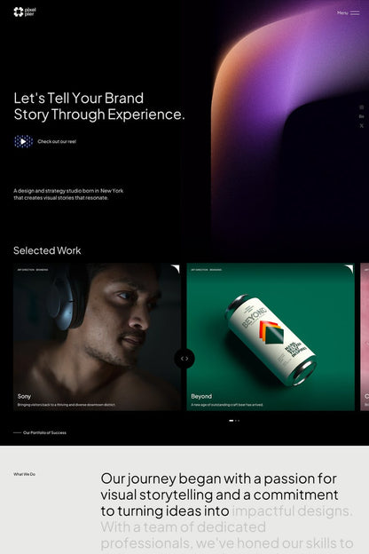 Pixelpiernyc - Creative Agency Portfolio Freelance