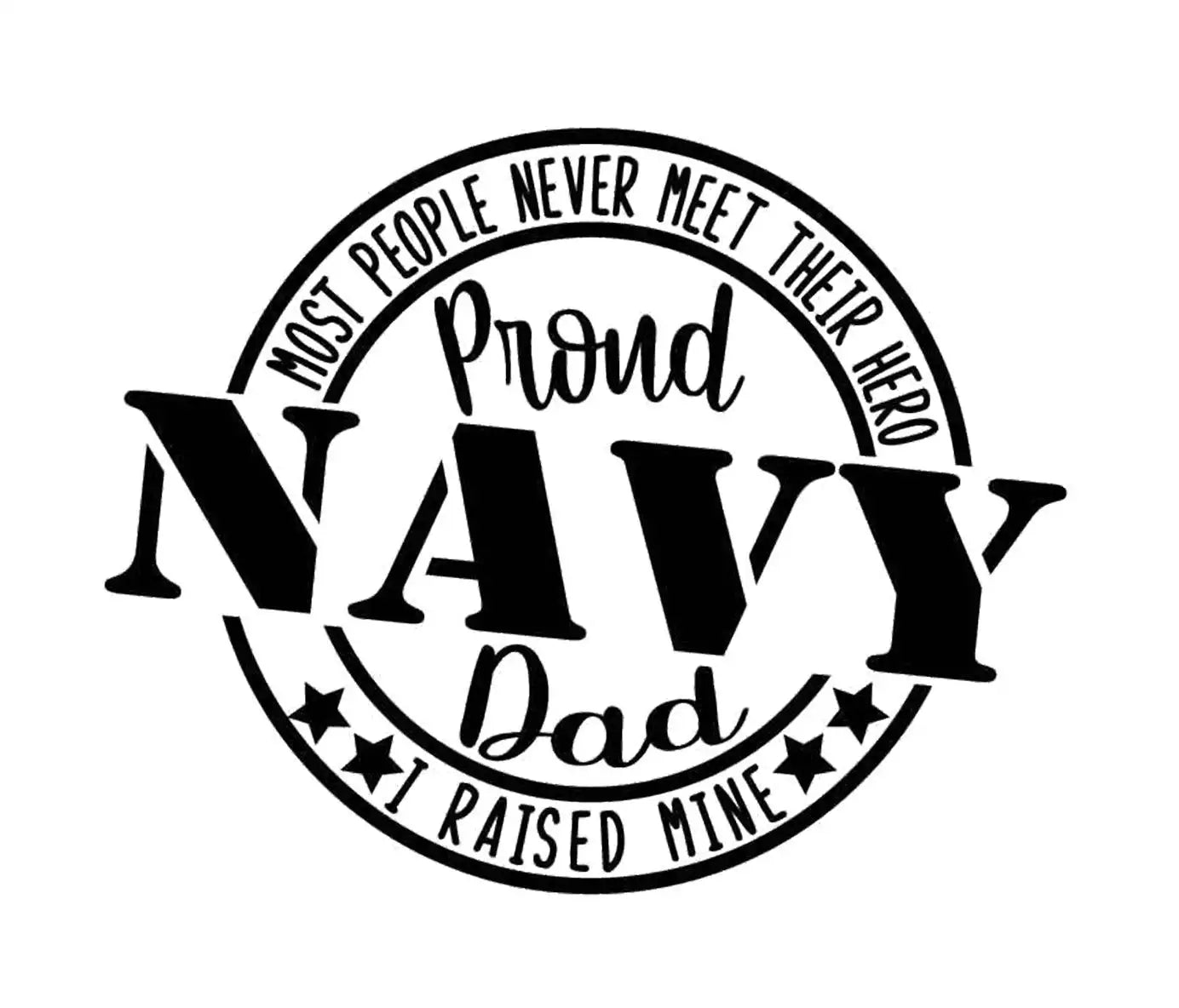 Proud Navy Dad Svg File - Dad Svg - Navy Dad Clipart - Proud Dad Vector Graphics