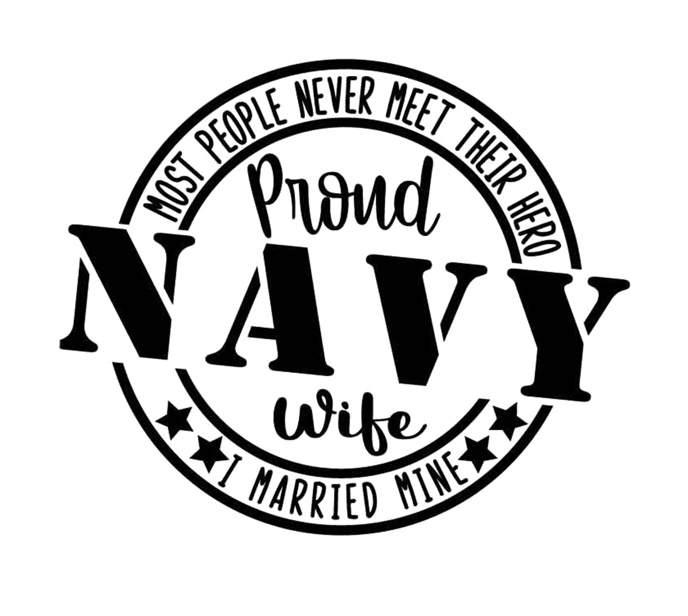 Proud Navy Wife Svg File - Proud Army Wife Svg Design - Usa Army Wife