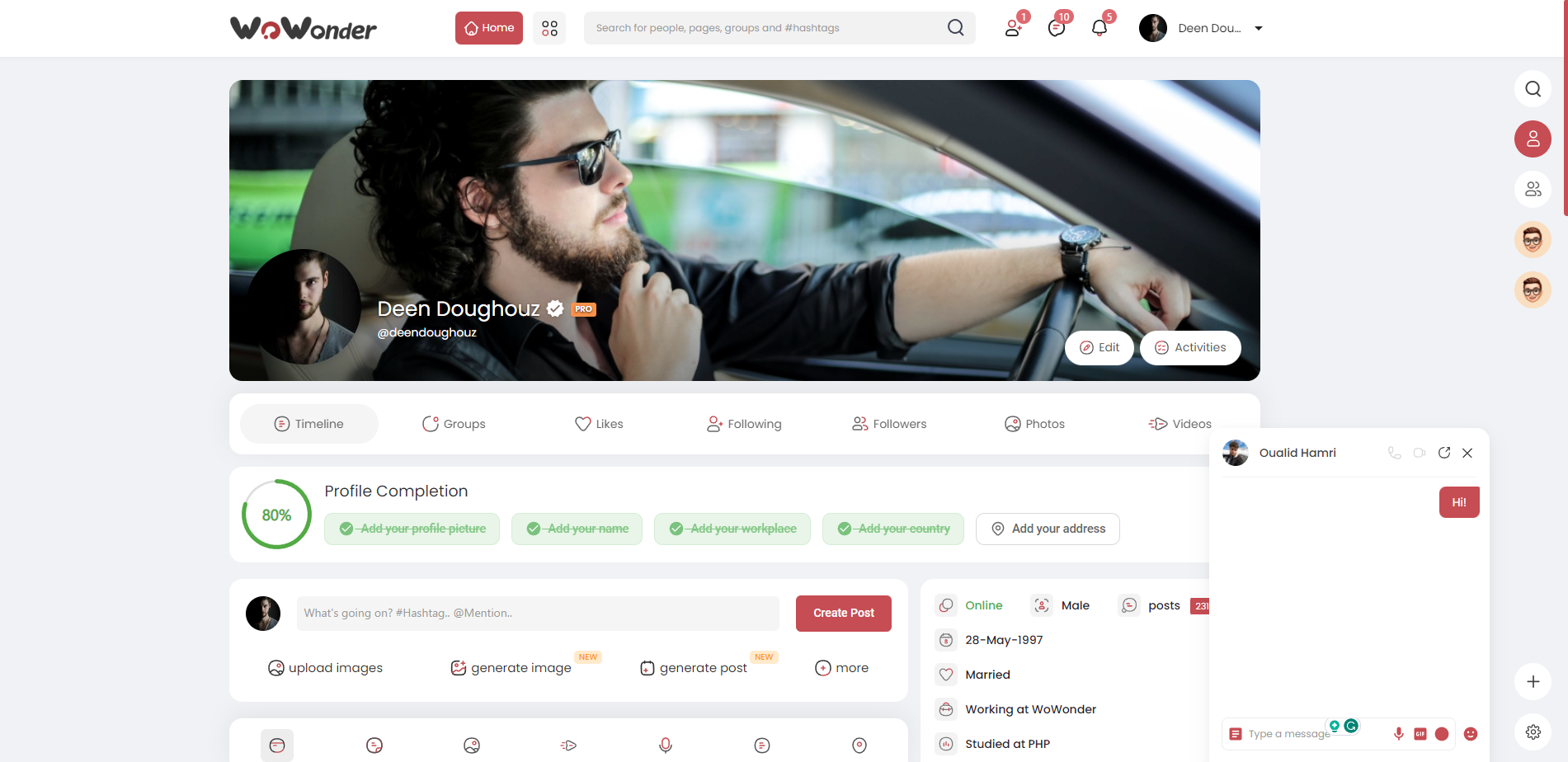 WoWonder v4.3.4 - The Ultimate PHP Social Network Platform - nulled