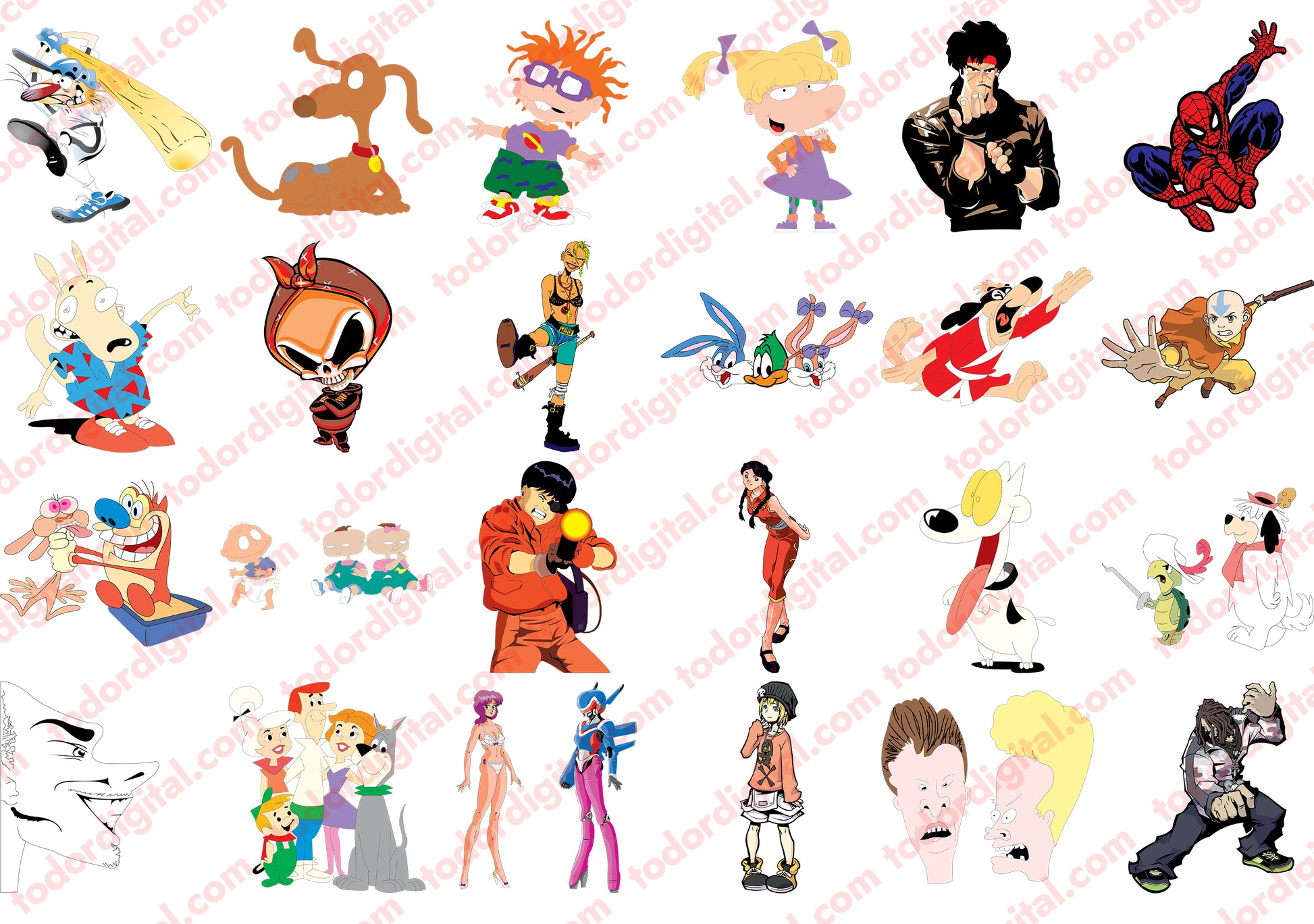 Comics Cartoon Character Set