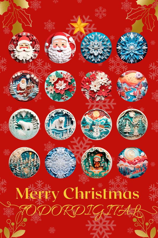 36 3d Christmas Ornament Sublimation Design Graphic