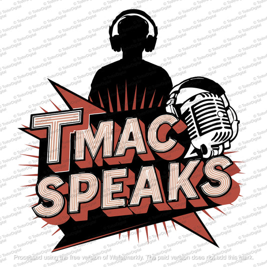 Special Custom Order For @TmacSpeaks Youtube Channel - Personalized Logo For Tmac Speaks