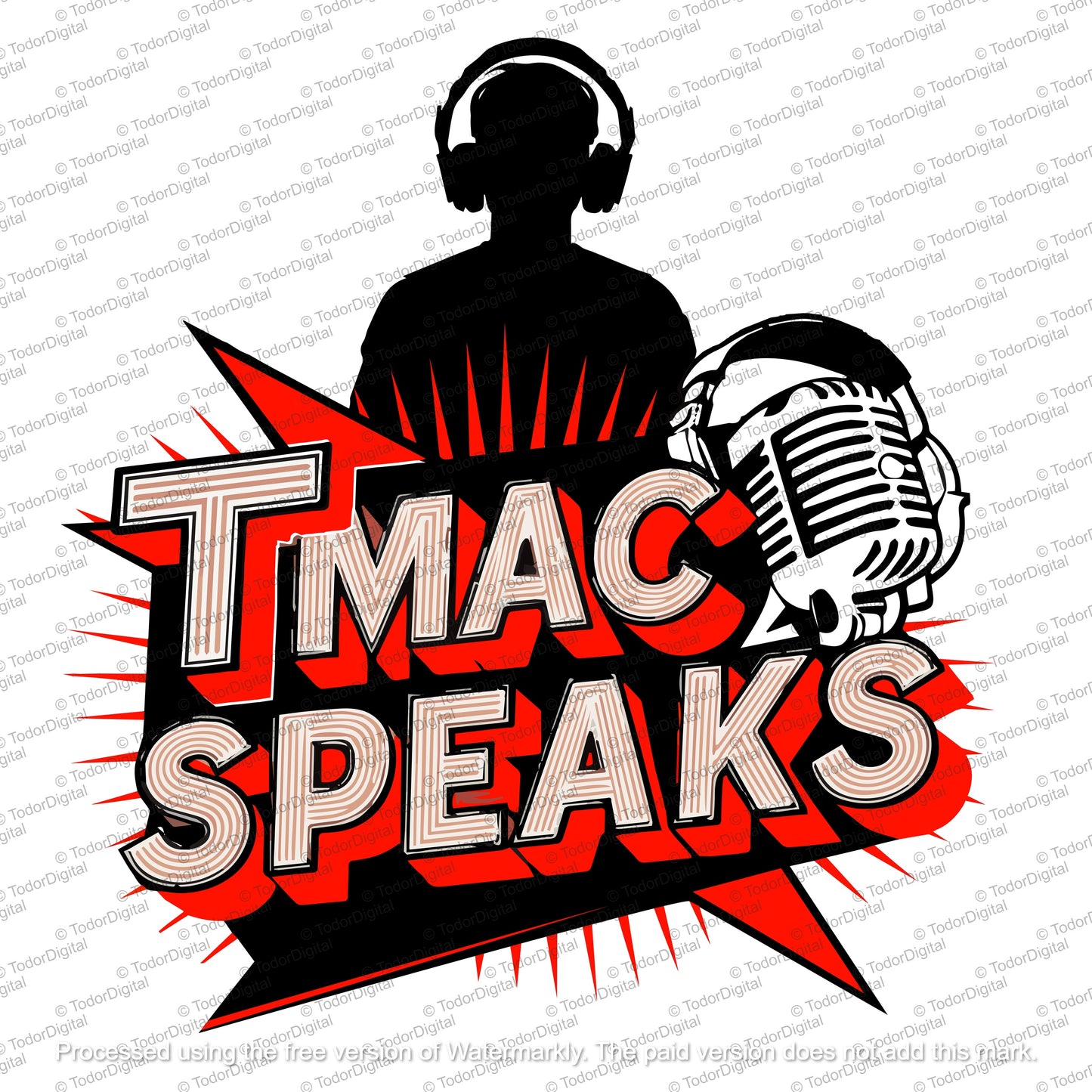 Special Custom Order For @TmacSpeaks Youtube Channel - Personalized Logo For Tmac Speaks