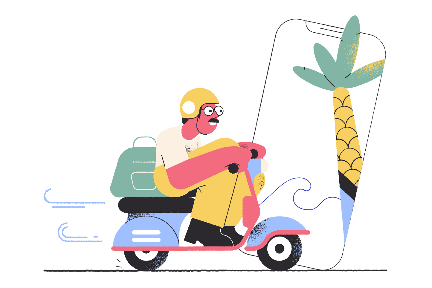 Vacation Vector Graphics - Vacation PNG - Scooter SVG