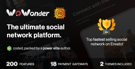 WoWonder v4.3.4 - The Ultimate PHP Social Network Platform - nulled