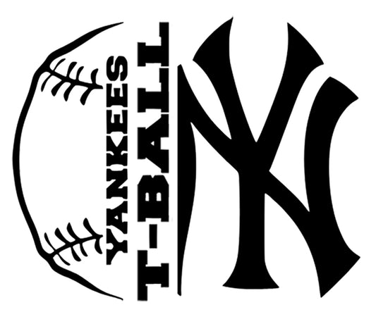 T-ball Svg File - Yankees Team Cut File