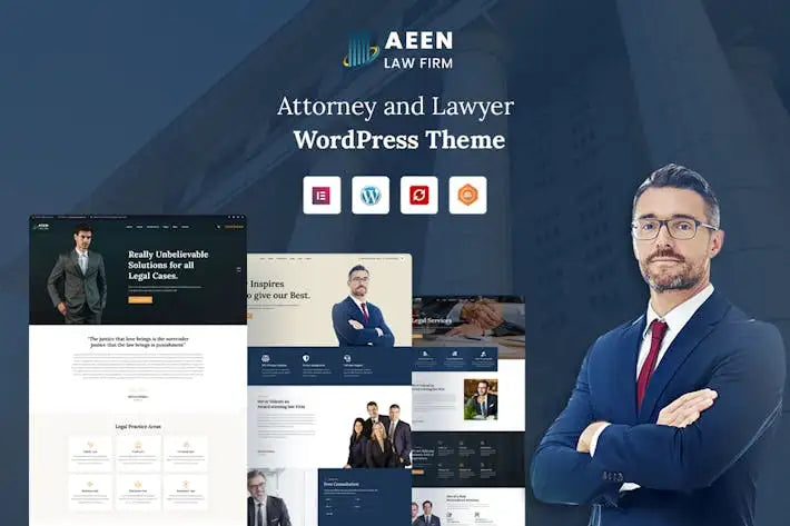 Aeen - Attorney and Lawyer WordPress Theme