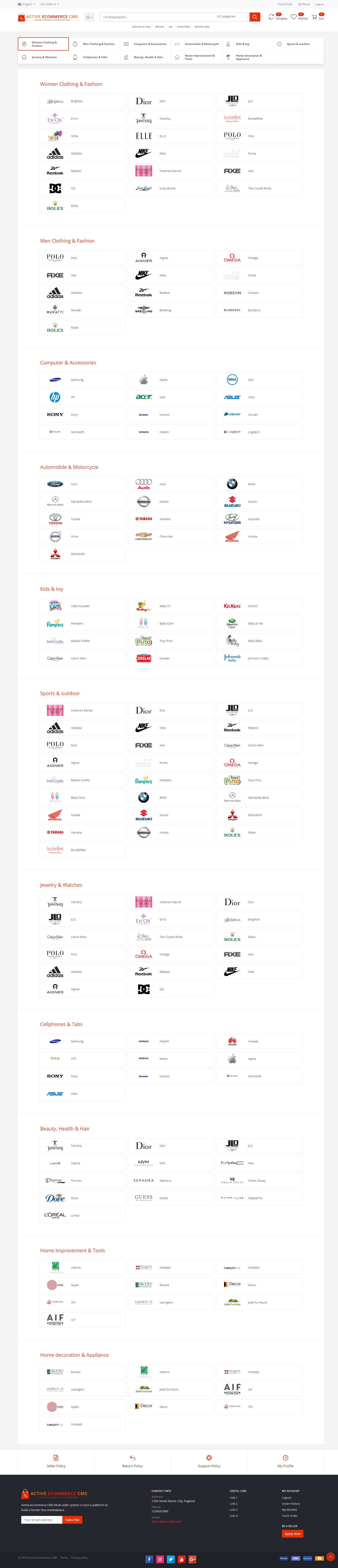 Active eCommerce CMS - Multi Vendor Marketplace