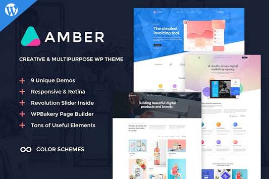 Amber Six - Creative WordPress Theme