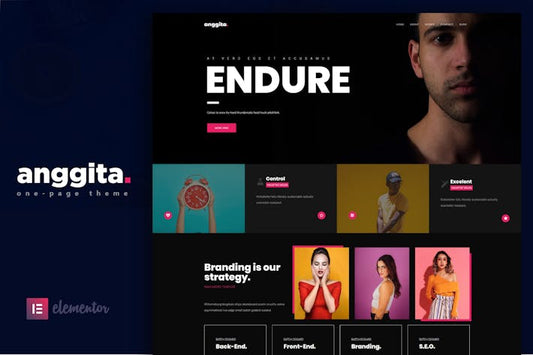 Anggita - One Page Portfolio WP Theme