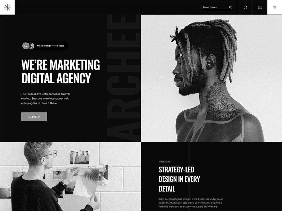 Archee - Creative Agency & Portfolio Wordpress Theme