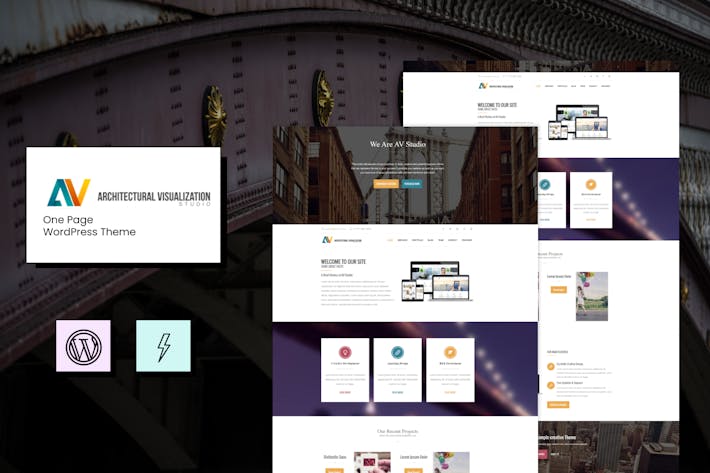 AV Studio - One Page WordPress Theme
