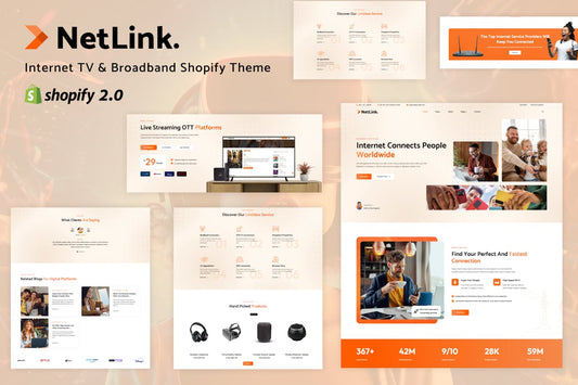 Netlink - CCTV, Broadband Services Shopify Theme