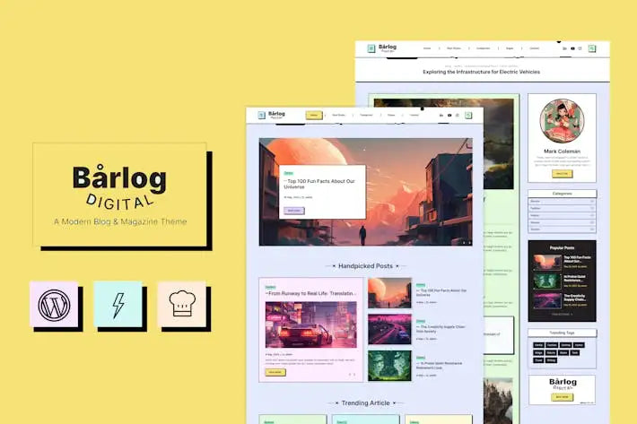 Barlog - A Modern Blog & Magazine Theme