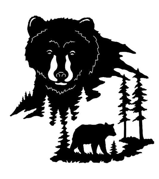 Bear Svg File - Bear Cut File - Bear Head Clipart - Wild Animals