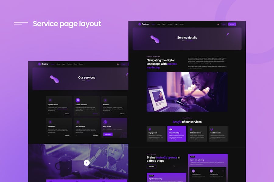 Braine - Digital AI Tech Software WordPress Theme