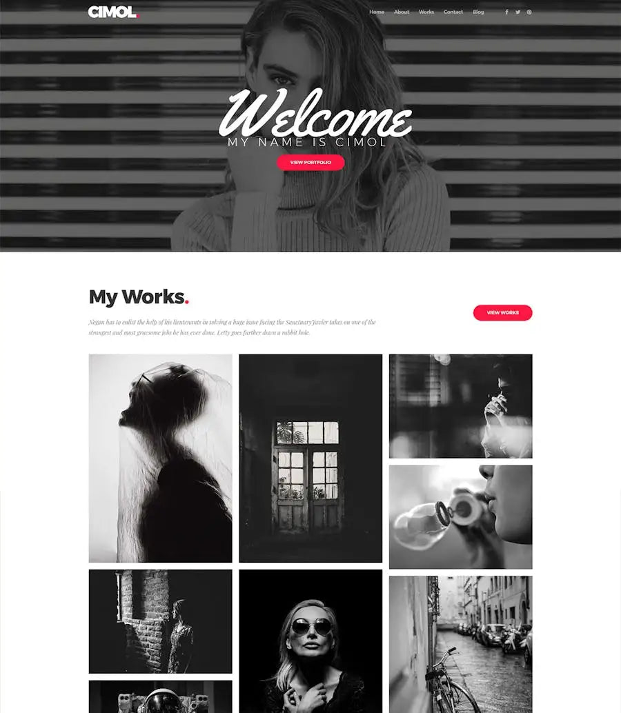 Cimol - Responsive One Page & Multi Page Portfolio