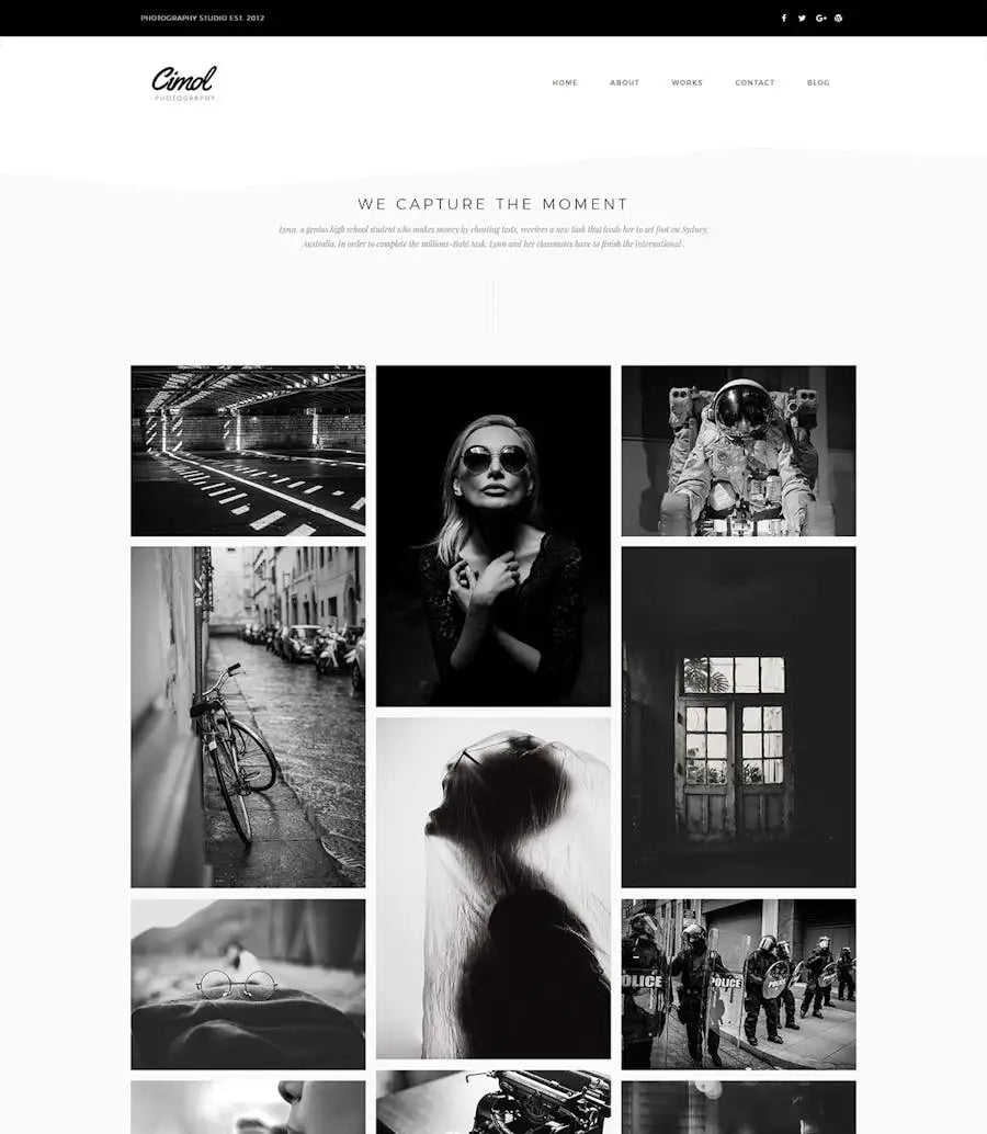 Cimol - Responsive One Page & Multi Page Portfolio