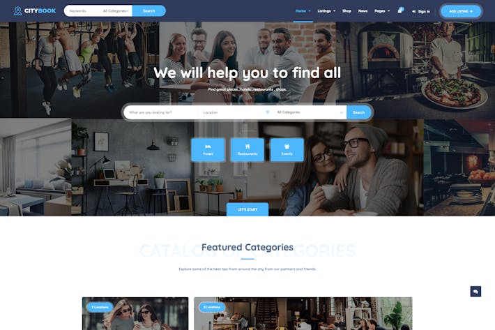 CityBook - Directory & Listing WordPress Theme