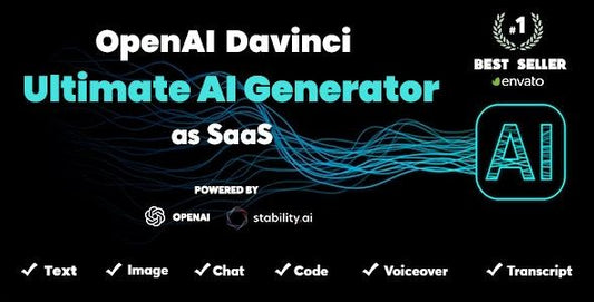 OpenAI Davinci - AI Writing Assistant and Content Creator as SaaS