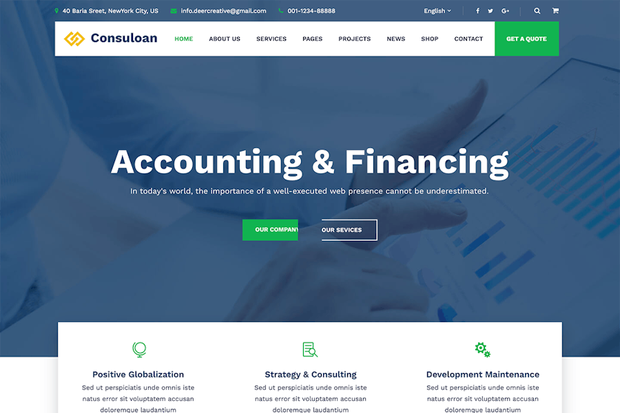 Consuloan | Multipurpose Consulting WordPress Them