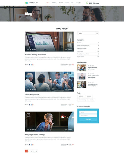 Consult Aid Business Consulting & Finance WP Theme