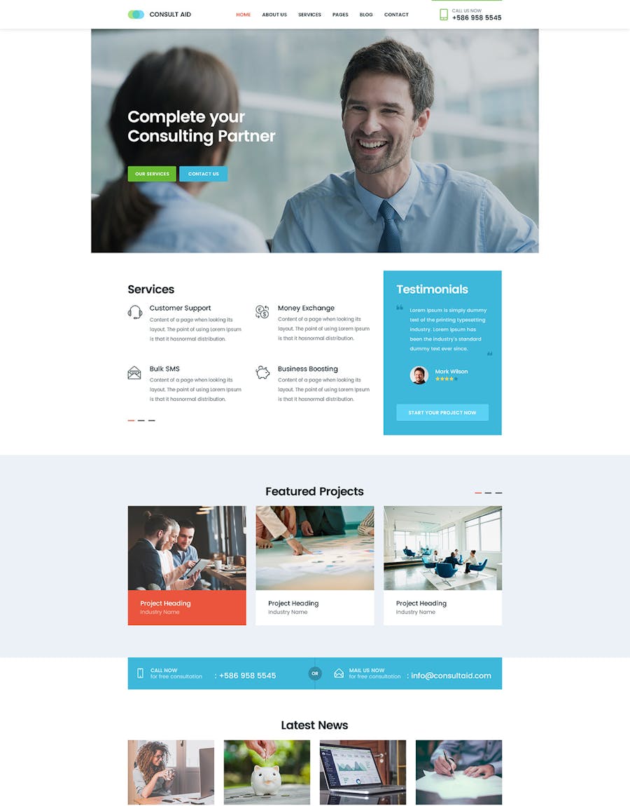 Consult Aid Business Consulting & Finance WP Theme