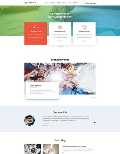 Consult Aid Business Consulting & Finance WP Theme