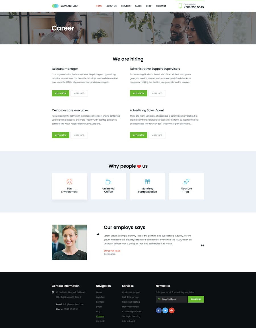 Consult Aid Business Consulting & Finance WP Theme