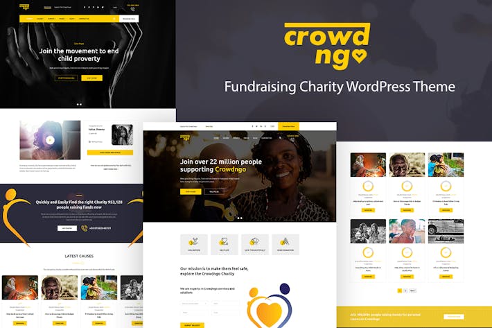 Crowdngo – Fundraising Charity WordPress Theme