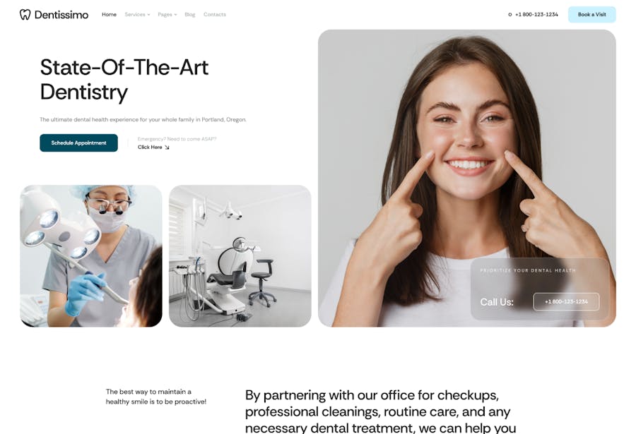 Dentissimo - Medical & Dentist WordPress Theme