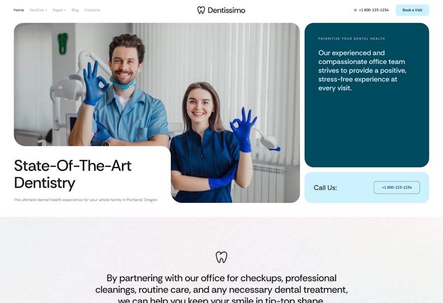 Dentissimo - Medical & Dentist WordPress Theme